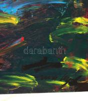 Hincz jelzéssel: Figyelő. Olaj, vászon, 79×119 cm