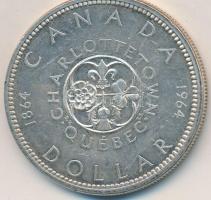Kanada 1964. 1$ Ag "Charlottetown" T:2- ü.
Canada 1964. 1 Dollar Ag "Québec - Charlo...
