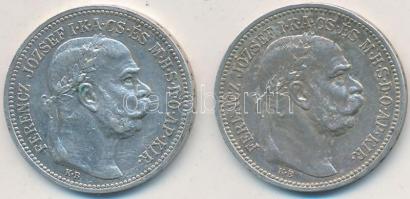 1915KB 1K Ag "Ferenc József" (2x) T:2