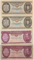 51db-os tartalmas korona, pengő, forint bankjegy tétel jobb darabokkal, közte 1920. 1000K "Orel...