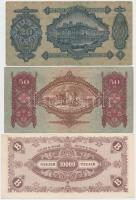 51db-os tartalmas korona, pengő, forint bankjegy tétel jobb darabokkal, közte 1920. 1000K "Orel...