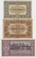 51db-os tartalmas korona, pengő, forint bankjegy tétel jobb darabokkal, közte 1920. 1000K "Orel...