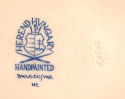 Herendi  virág mintás kis tálka, kézzel festett, jelzett, hibátlan, d:10 cm