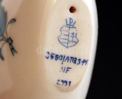 Herendi  virág mintás levélnehezék, kézzel festett, jelzett, hibátlan, m:5 cm