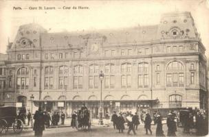 Paris, Gare St. Lazare, Cour du Havre / railway station, square (EK)