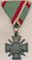 1941. "Tűzkereszt I. fokozata" fém kitüntetés mellszalaggal T:2- Hungary 1941. "Hungarian Fire Cross 1st class" metal decoration with ribbon C:VF NMK 443.