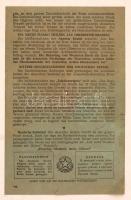 1942 Auslands-Nachrichten,  szovjet röplap német nyelven, kissé szakadt,  21x13cm