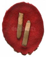~1940. "Csapattiszti jelvény" zománcozott kitüntető jelvény gyártói jelzés nélkül, alátétt...