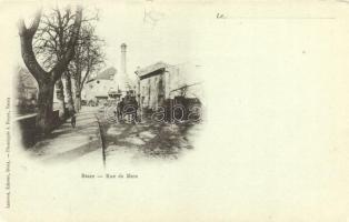Briey, Rue de Metz / street, horse carriage (EK)