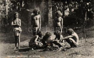 Ceylon, cooking Veddahs, Aborigin folklore (fl)