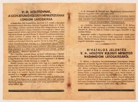 1944 Magyar katonák ! háborús röplap, pp.:4, 19x13cm