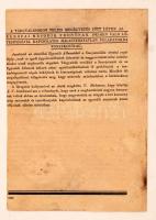 1944 Magyar katonák ! háborús röplap, pp.:4, 19x13cm