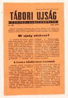 1942 Tábori Ujság, Honvéd Haditudósító,  magyar nyelvű szovjet háborús röplap, 20x13cm