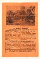 1942 Tábori Ujság, Honvéd Haditudósító,  magyar nyelvű szovjet háborús röplap, 20x13cm
