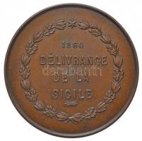 Olaszország 1860. "Giuseppe Garibaldi" Br emlékérem. Szign.: Bonati F. (53mm) T:2
Italy 1...
