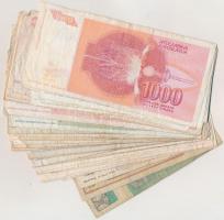 Jugoszlávia 1968-2000. 42db vegyes bankjegy T:III
Yugoslavia 1968-2000. 42pcs of mixed banknotes C:...
