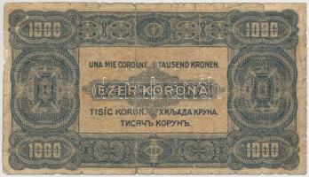 1923. 1000K "8 FILLÉR - NYOLC FILLÉR" felülnyomással T:IV
