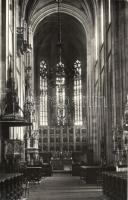 Kassa, Kosice; Dóm belseje, oltár, Győri és Boros fényképészek / Cathedral interior, altar, photo