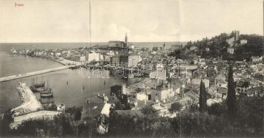 Piran, Pirano; 3-tile panoramacard