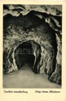 Tapolca, tavasbarlang belső, a Lóczy-terem főbejárata, kiadja Nagy Kálmán könyv- és papírkereskedő