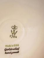 Wallendorf váza, porcelán, kézzel festett, jelzett, hibátlan, cca 30x18cm