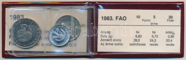 1983. 20f + 5Ft + 10Ft "FAO" eredeti tokban tanúsítvánnyal T:1