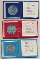 1983. 100Ft alpakka "Czóbel Béla" + 100Ft alpakka "Simon Bolivár" + 100Ft alpakk...