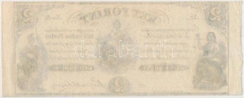 1852. 2Ft "Kossuth bankó" "B" kitöltetlen T:I-
Hungary 1852. 2 Forint "B&q...