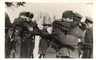 1939 Uzsok, Uzhok; Magyar-Lengyel baráti találkozás a visszafoglalt ezeréves határon / Hungarian-Polish meeting on the historical border