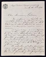 1907 Magyar Chardonnet Selyemgyár részvénytársaság, Sárvár, levelezése, nagyrészt francia nyelven, m...