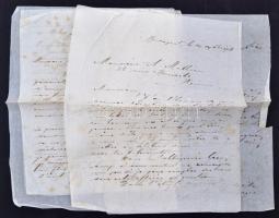 1907 Magyar Chardonnet Selyemgyár részvénytársaság, Sárvár, levelezése, nagyrészt francia nyelven, m...