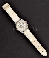 Cornavin Sapphire Chronograph női karóra, jelzett,  működik bőr szíjjal, d:4cm