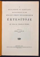 1933 A Budapesti VI. kerületi Magyar Királyi Állami Kölcsey Ferenc Reálgimnázium értesítője az 1932-...