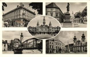 Győr, Városháza, Royal Szálló, Rába híd, Győri Lloyd (ragasztónyom / gluemark)