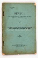 1900 Statut für Krankenhauser, heilan stalten und reconvalescenthauser, pp.:67, 22x15cm