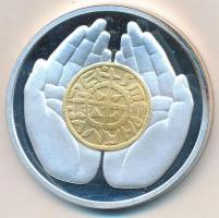 1989. "Emlékül" aranyozott, ezüstözött fém ÁPV látogatói emlékérem (42mm) T:PP felületi ka...