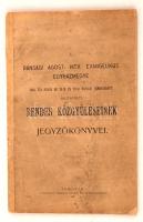 1903 A Bánsági Ágost Hitv. Evangelikus egyházmegye rendes közgyűléseinek jegyzőkönyvei, pp.:51, 23x15cm