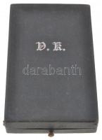 1914. "Ezüst Érdemkereszt a Vitézségi Érem szalagján" Ag  kitüntetés karikán fémjelzéssel ...