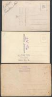 1930-40 Vegyes, báli fotó tétel, 4db ebből 3db jelzett, cca 9x13cm