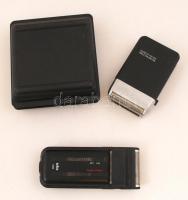 Retró, elektromos borotvák, Remington eredeti dobozban, Braun borotva zsinor nélkül