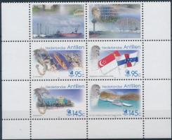 Stamp Exhibition corner block of 4 with coupon, Bélyegkiállítás ívsarki szelvényes négyestömb