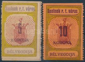 1920 Szolnok városi illeték 5K, 10K (7.500)