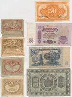 10db-os vegyes orosz és szovjet bankjegy tétel, közte Orosz Polgárháború / Kelet-Szibéria / Távol-ke...