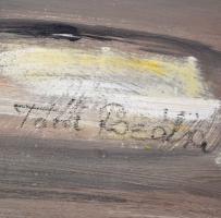 Tóth Rozália (1946-2015): Fák. Olaj-gipsz, farost, jelzett, keretben, 93×60 cm