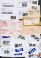 Kis parafilatélia tétel: ragjegyek, levélzárók közel 400 db, 263 db magyar és 132 db külföldi, 2 db ...