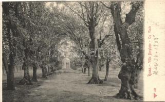 Rome, Roma; Villa Borghese, Un Viale / Villa Borghese gardens, walkway