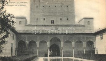 Granada, Alhambra; Patio de la Alberca / swimming pool in the yard