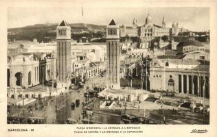 1929 Barcelona; Plaza de Espana y La Entrada a La Exposición / the Spanish square, entrance of the exhibition