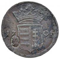 1705. X Poltura "II. Rákóczi Ferenc" Madonnás ellenjeggyel (7,68g) T:2-
Hungary 1705. X P...
