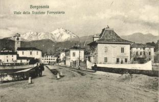 Borgosesia, Viale della Stazione Ferroviaria, Bahnhofstrasse / street to the railway station